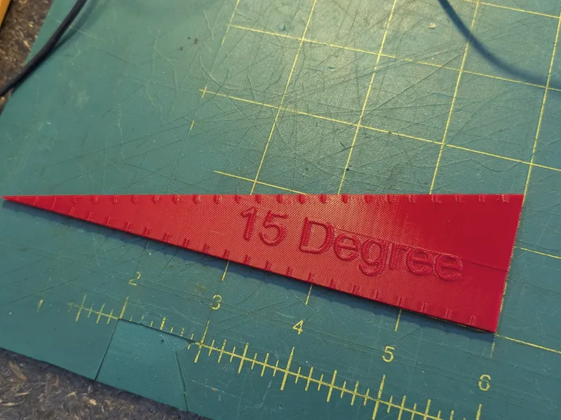 15 Degree Protractor Ruler Wedge