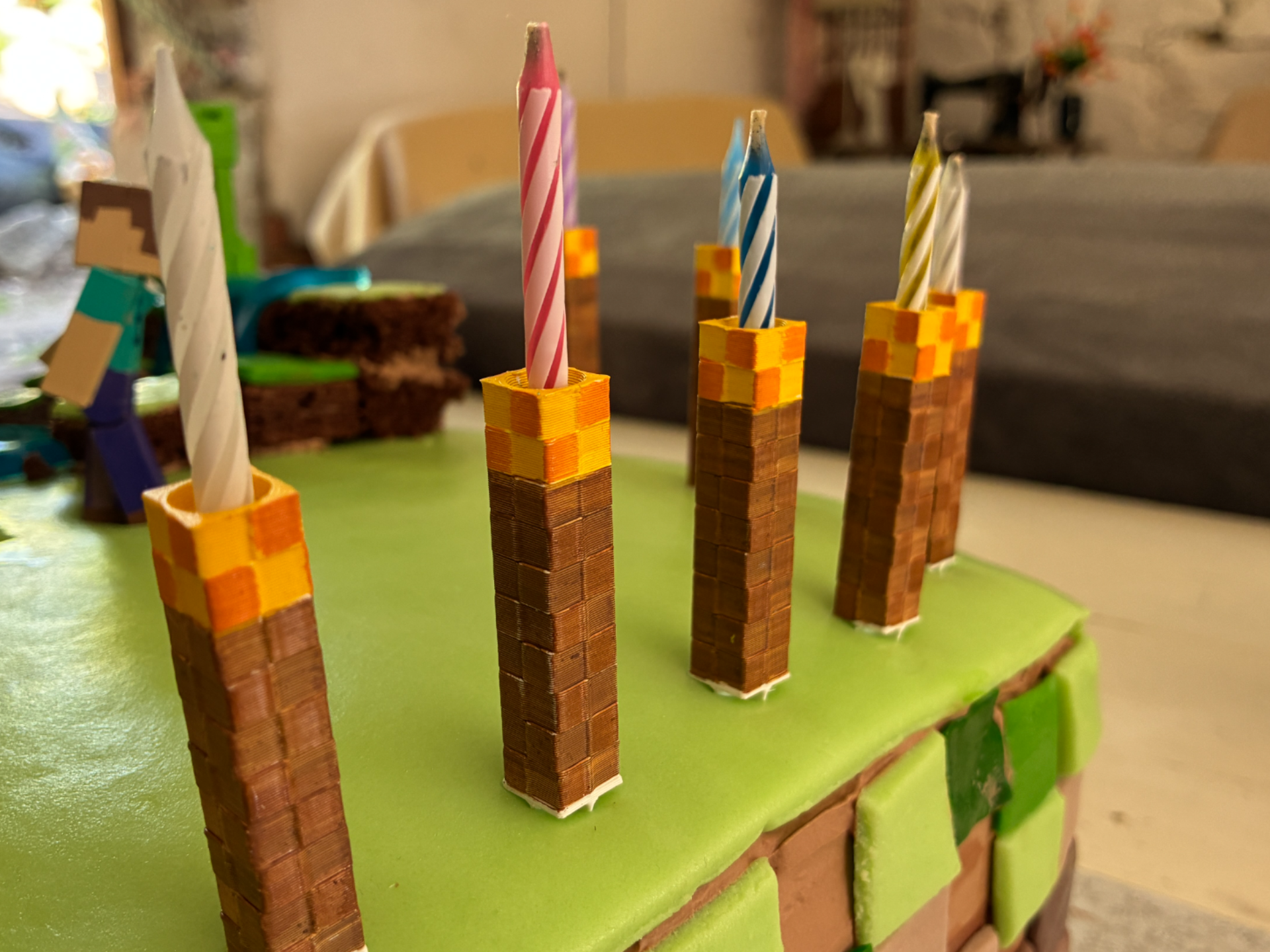 Torch Cake Candle Holder