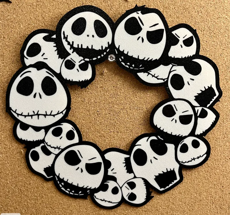 Jack Skellington Wreath 2024