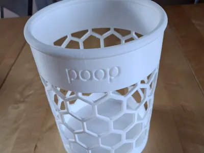 Honeycomb wastebasket BASKET