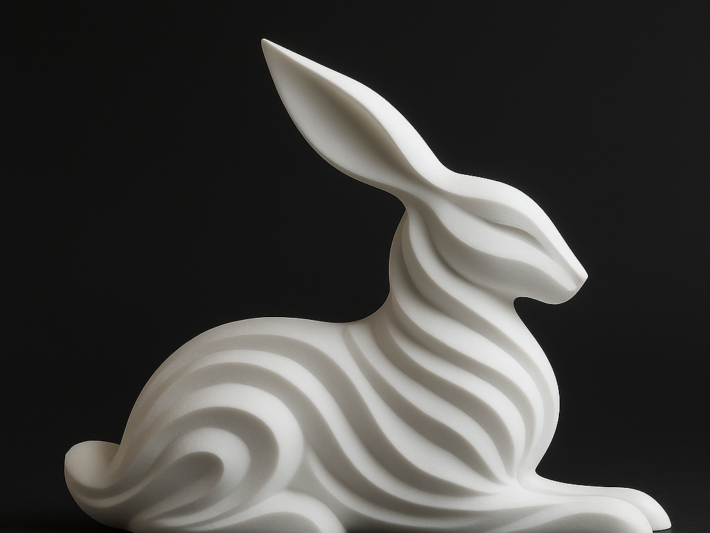 Hase liegend - Hasenskulptur - nicht nur zu Ostern