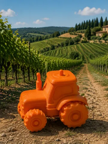 Letrero o emblema decorativo: Chubby Vehicles Series - #37 Tractor — vista de referencia 2