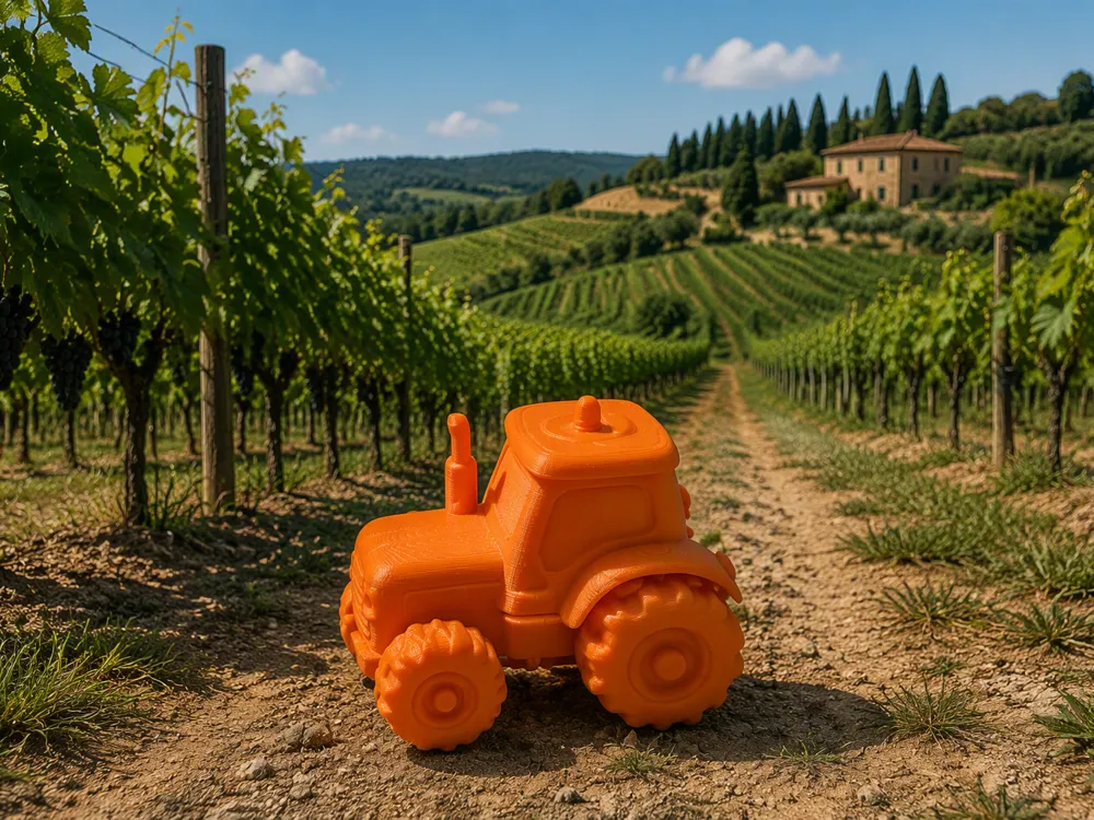 Letrero o emblema decorativo: Chubby Vehicles Series - #37 Tractor. Referencia del modelo original.