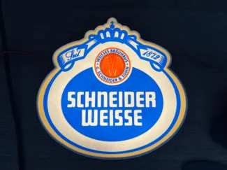Schneider Weisse LED Sign