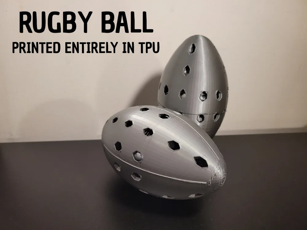 Rugby ball - Free 3D Print Model - MakerWorld