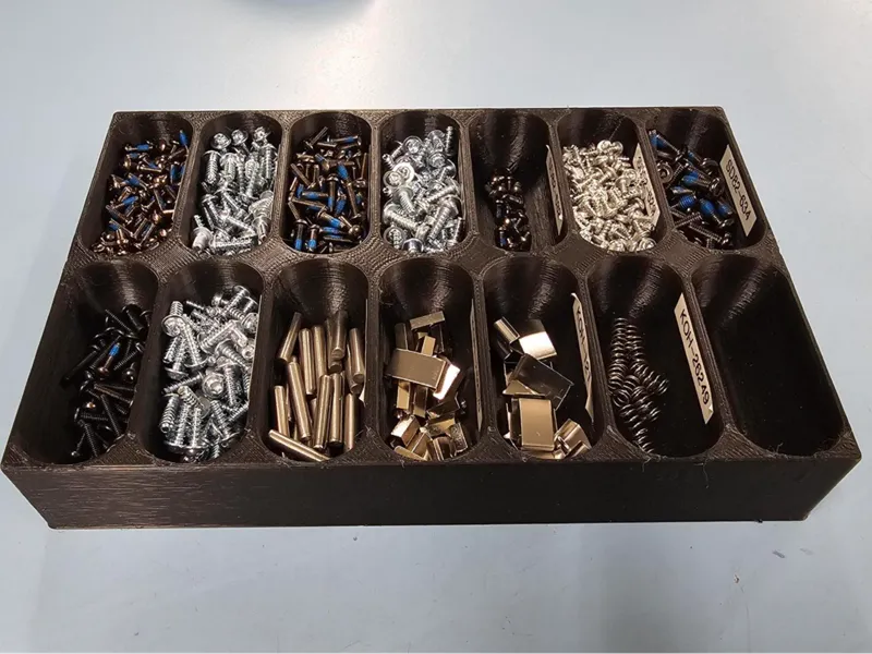 14 slot precision screw and parts holder