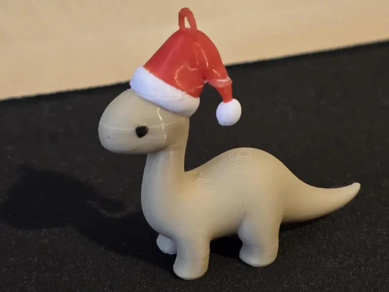 Christmas Diplodocus Ornament