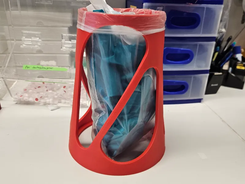 laboratory table waste bin
