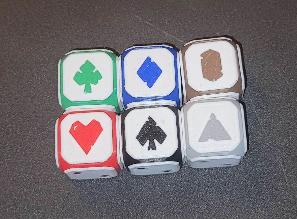 Miniatura 4 do modelo 3D Dice with Customizable Faces