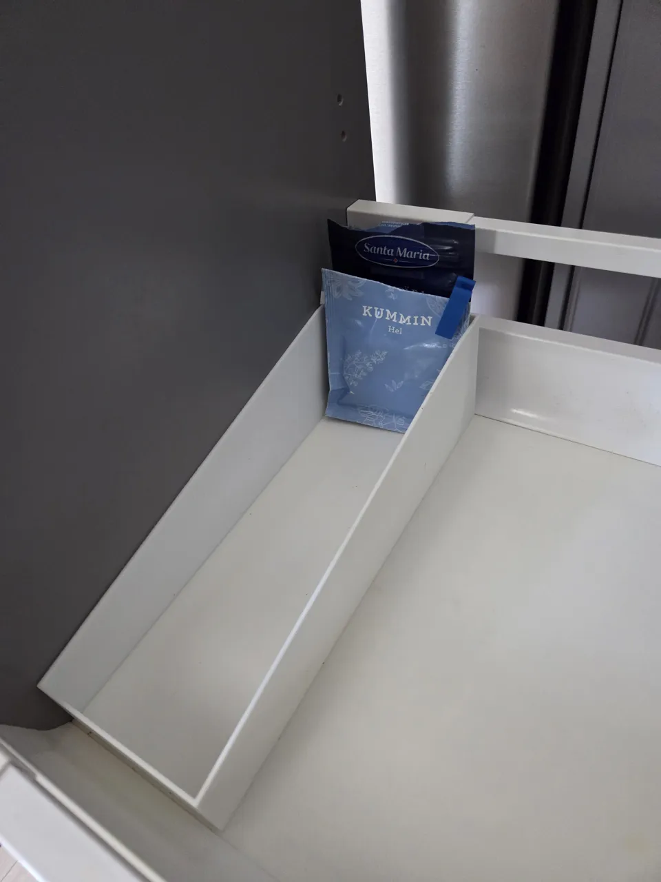 Holder for Spice bags IKEA METOD drawer view 2