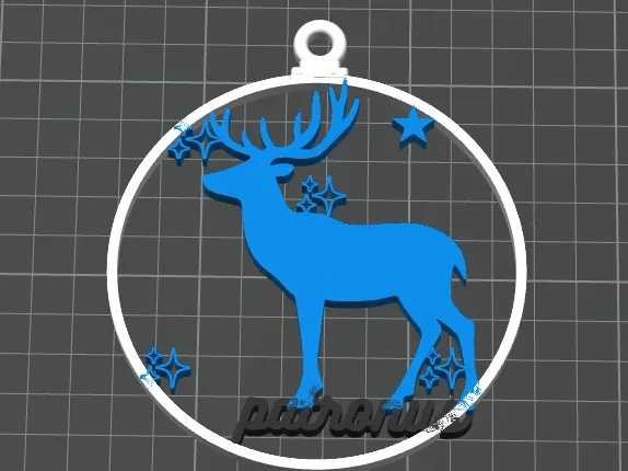 patronus Christmas ornament ball