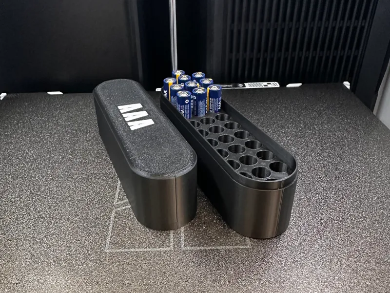 3A / AAA - Batteriebox / Aufbewahrungsbox