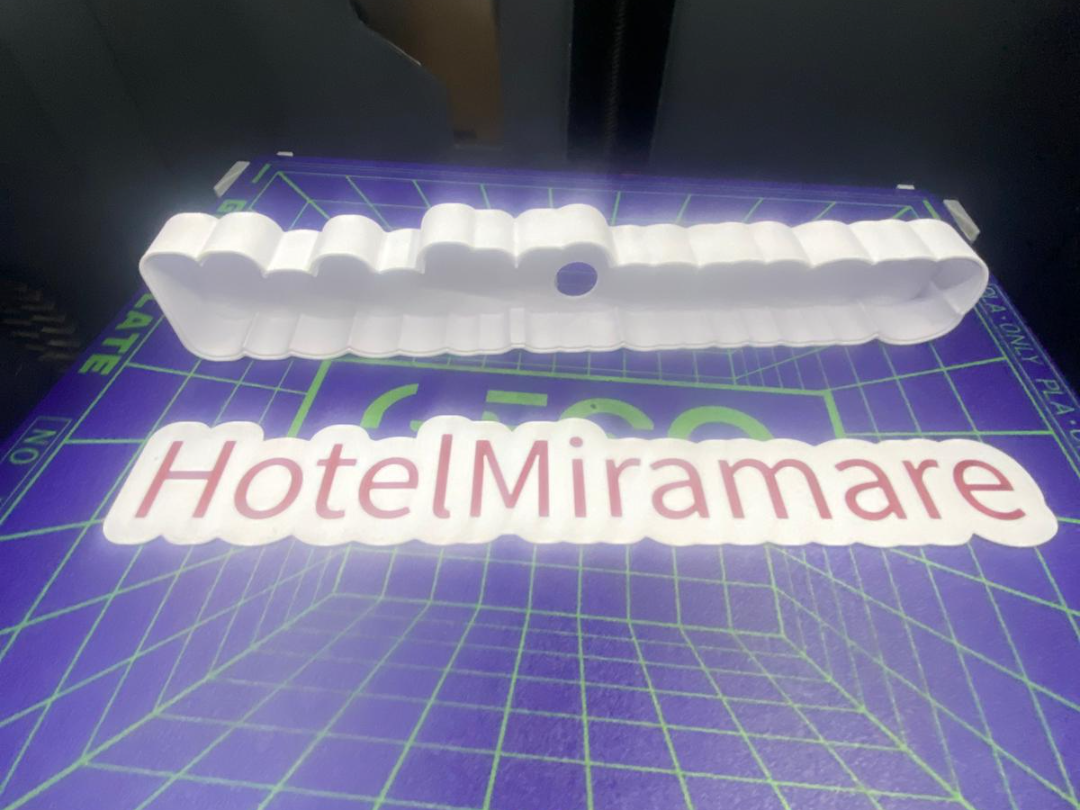 Light Box Nome a incastro Personalizzato con LED 