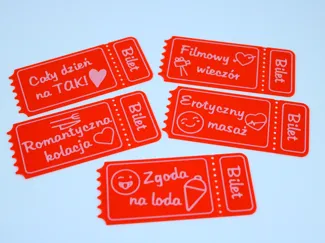 Bilety na walentynki / Valentine tickets