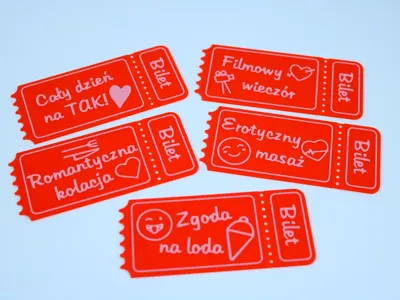 Bilety na walentynki / Valentine tickets