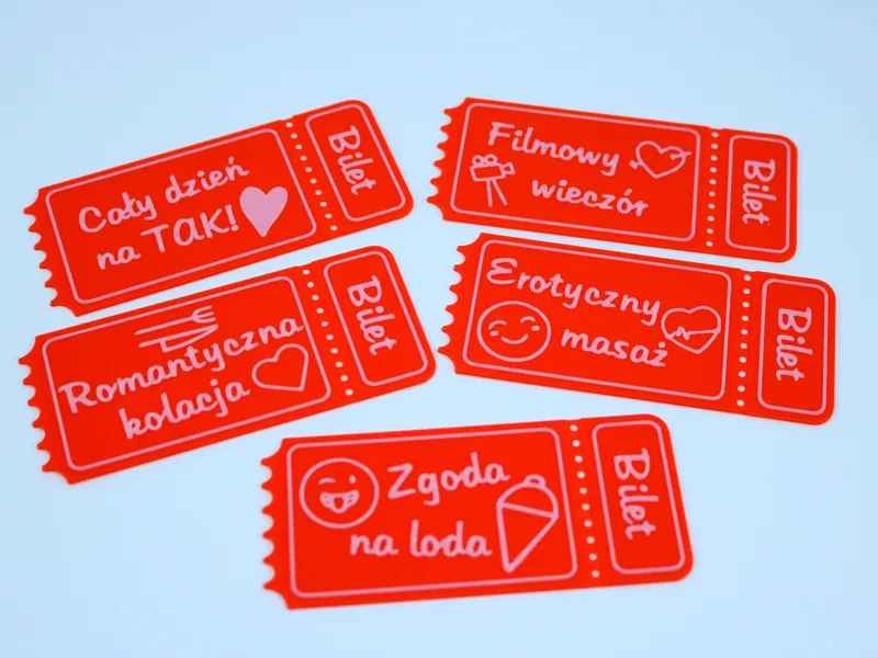 Bilety na walentynki / Valentine tickets