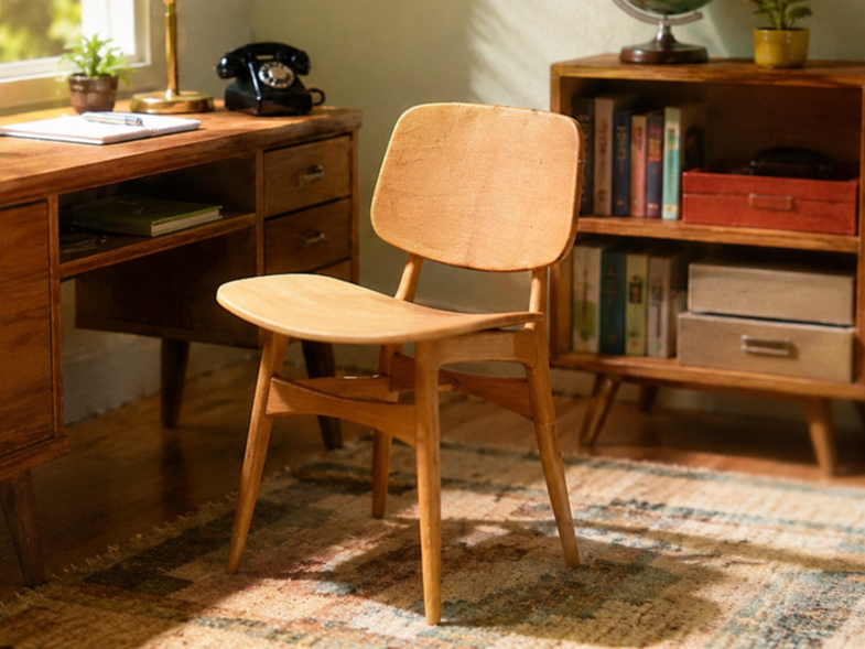 Miniature MCM Bentwood Dining Desk Chair