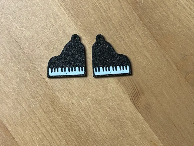 piano earrings
