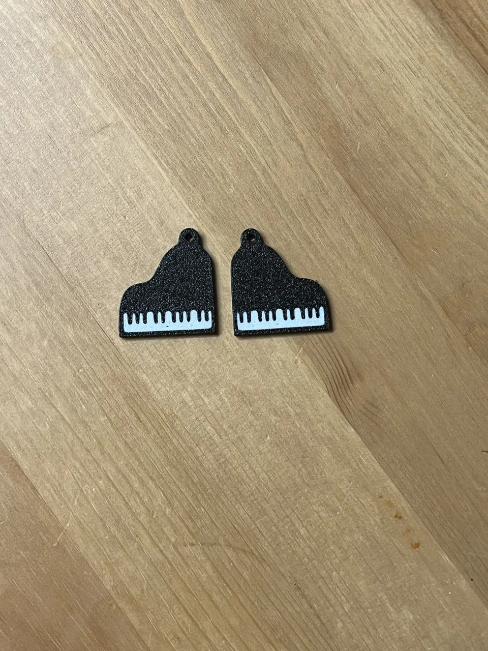 piano earrings view 2
