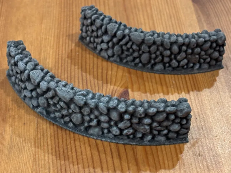 Stone Wall 90 degree bend/corner/curve