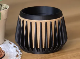 Cardboard Spool Flower Pot