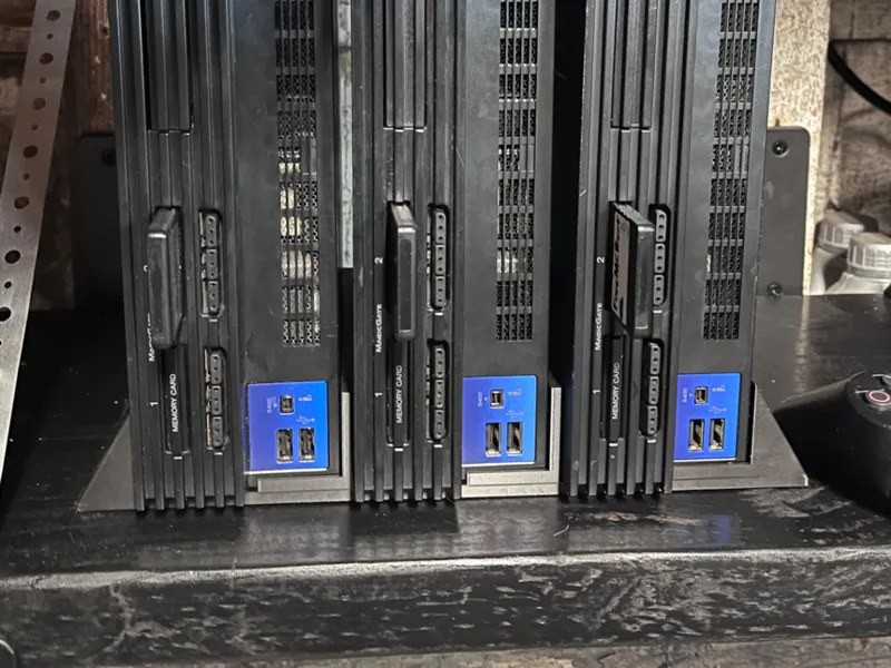 Triple PS2 Stand for Gran Turismo 3 and 4