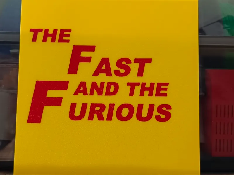Destička Fast Furious