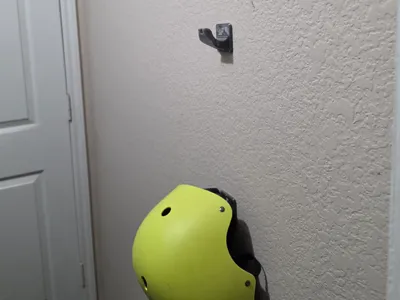 Multi-Textured Heavy Duty Wall Hook / Helmet Mount