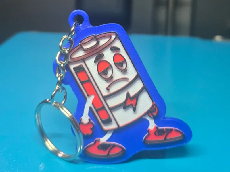 LowBattery Keychain