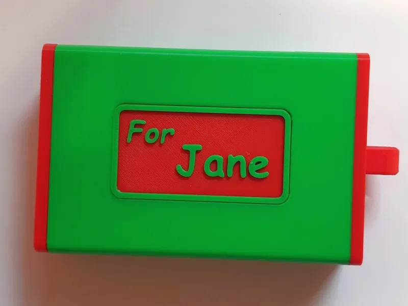 Easy-Print Christmas Gift Box with Concealed Lock