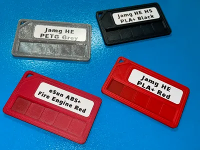 Filament sample card