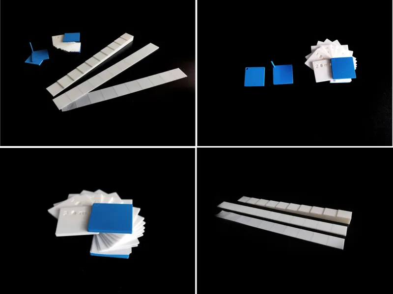 Set gauge thicknesses 0.1-2 mm and 1-10 mm metric