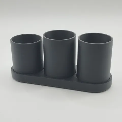 Design Toothbrush Holder Set with 3 Cups view 2