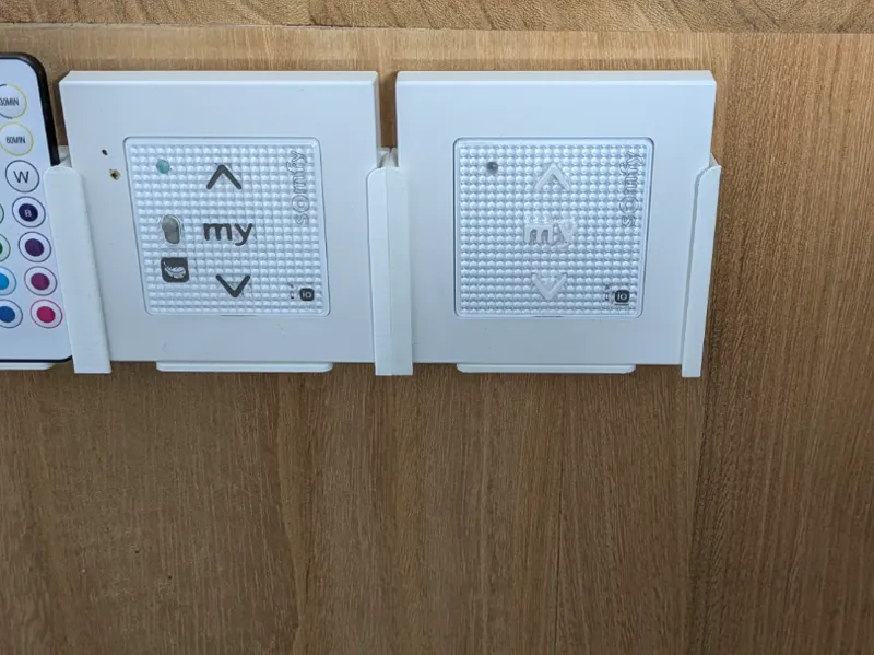Somfy remote holder wall mount