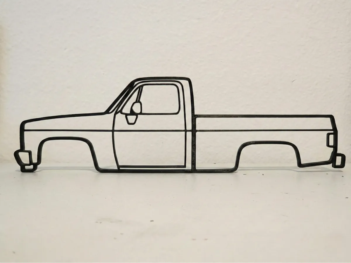 Décoration murale 2D Chevrolet Squarebody K10