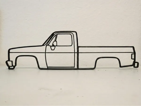 Décoration murale 2D Chevrolet Squarebody K10