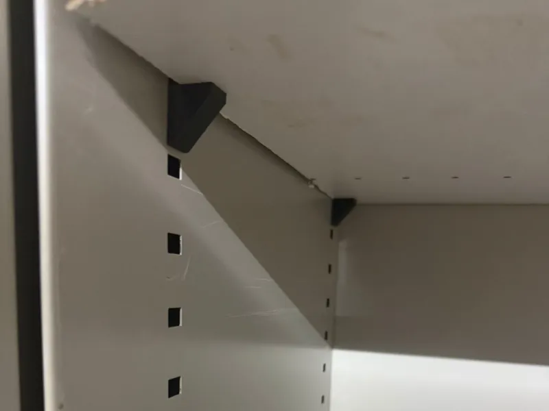 Cabinet Shelf Support Bracket No-Screw  Slot Mount
