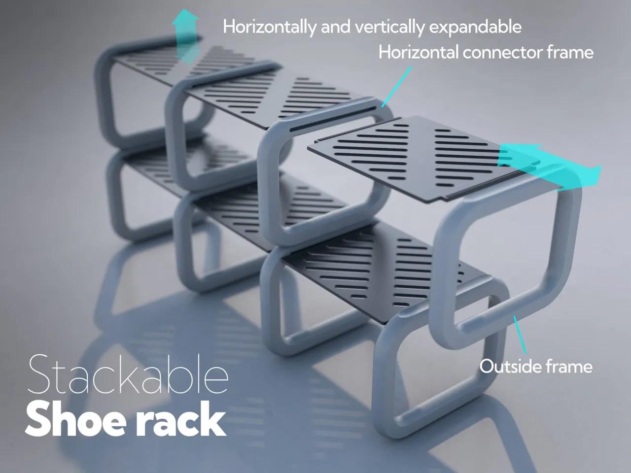 Shoe Rack Stackable view 2
