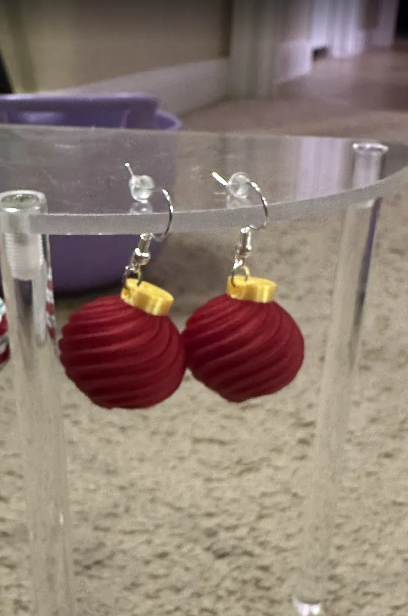 Christmas Ornament Earrings view 2