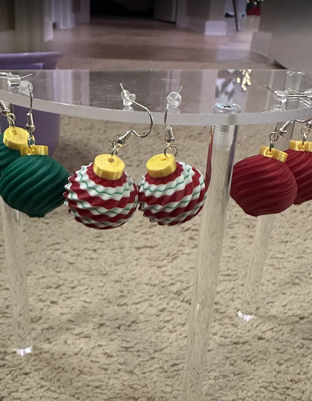 Christmas Ornament Earrings view 3
