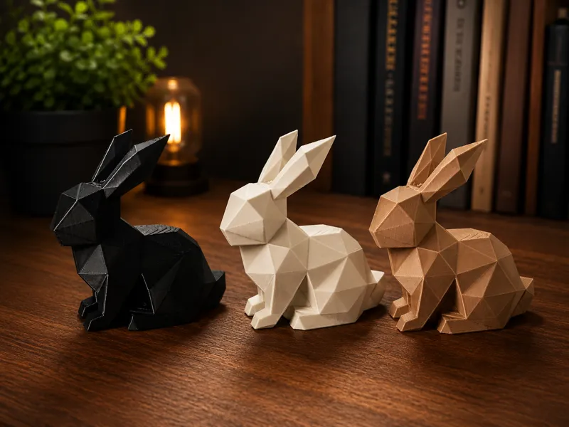 Low Poly Bunny Set