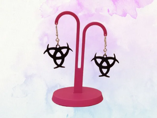 Pendientes triple luna creciente