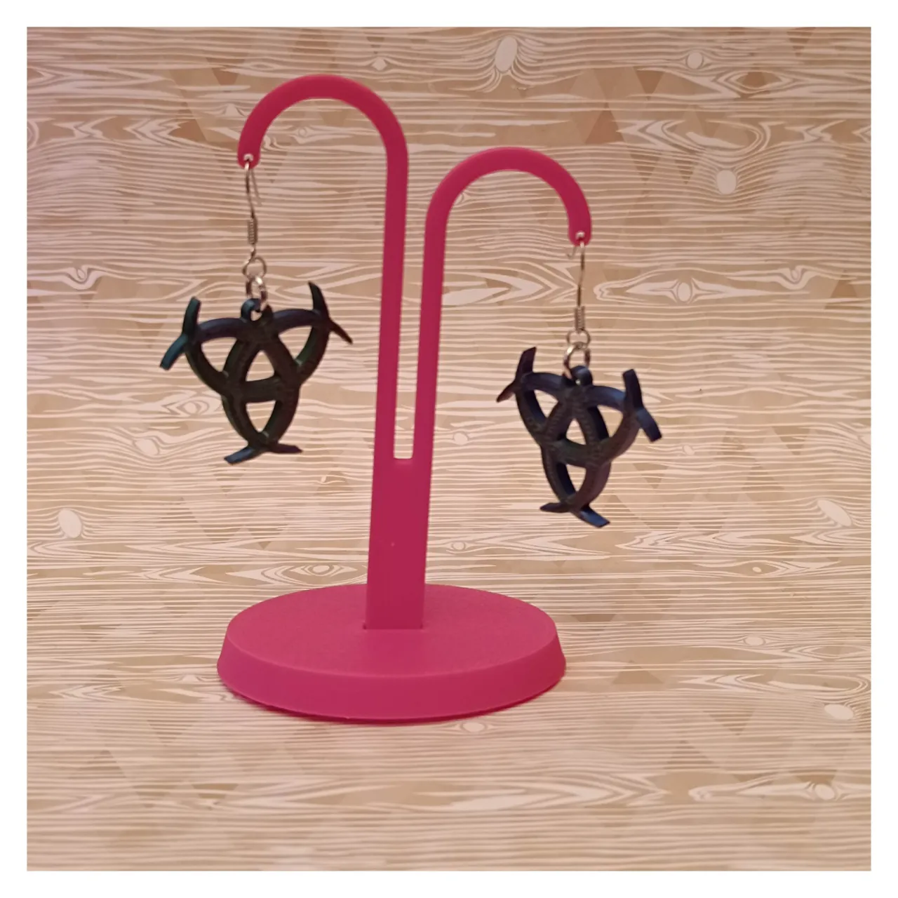 Pendientes triple luna creciente view 2