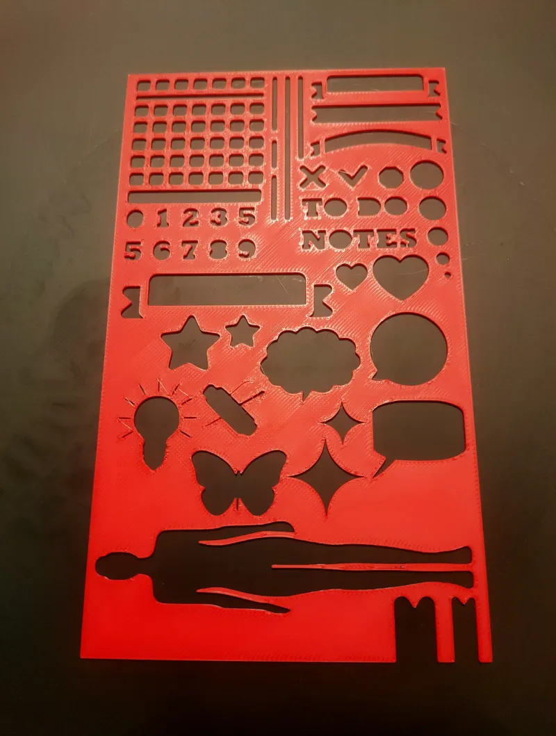 Bullet Journal Template Stencil For Drawing
