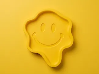 Don't Happy, Be Worry - Smiley Face Catch-All Tray