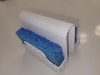 Sponge holder for double sink
