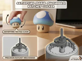 Mario Super Mushroom Ratchet Clicker