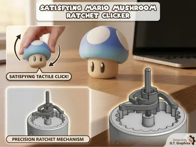 Mario Super Mushroom Ratchet Clicker
