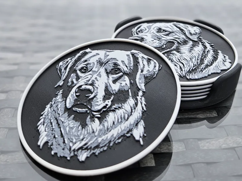Golden Retriever Coaster Set - Hueforge
