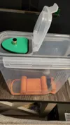 0.12mm layer, 3 walls, 25% infill Added tolerance to fitting